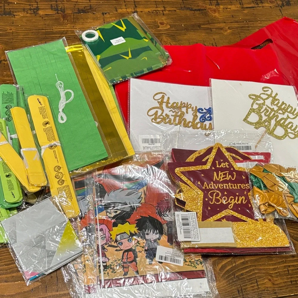 Colorful Party Supplies Set